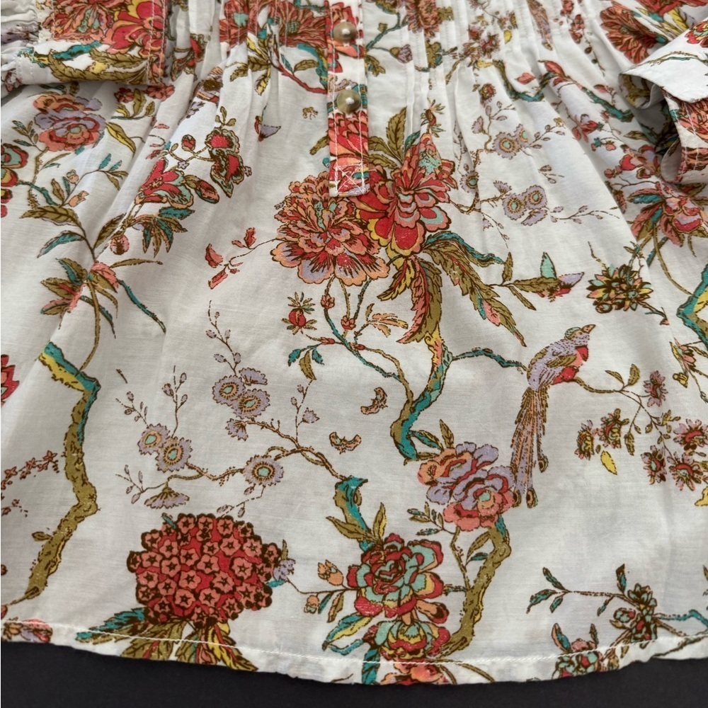 Pilcro Anthropologie Floral Button Down Blouse, Size Medium - Picture 9 of 11